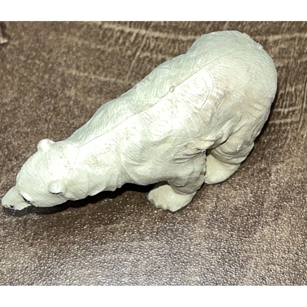 England BRITAINS LTD VINTAGE 1970s ZOO‎ ANIMAL FIGURE POLAR BEAR Plastic